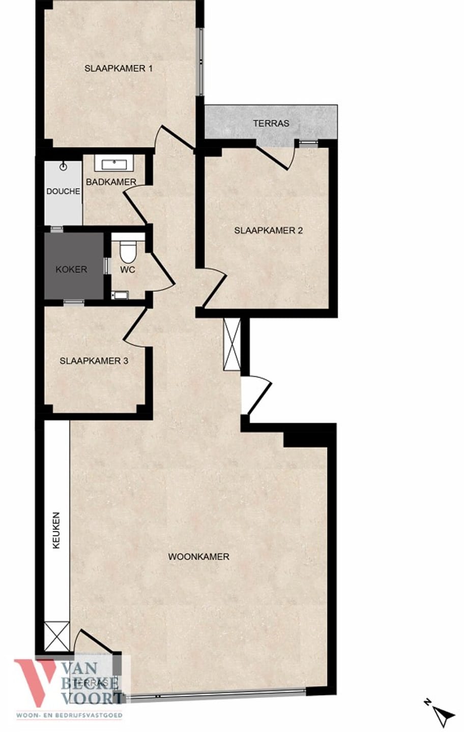 4-room apartment of 96 m²